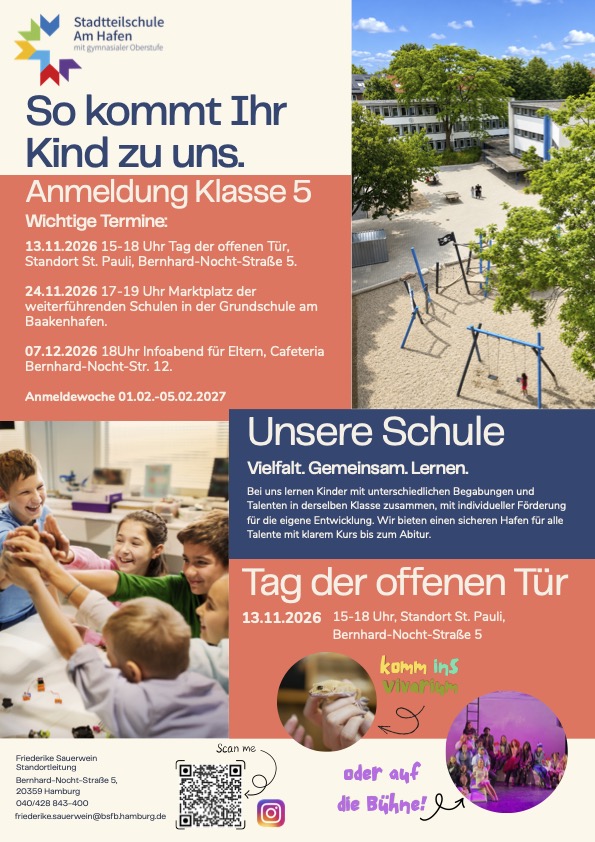 Der Weg in Klasse 5 – Termine für Eltern &  Schülerinnen und Schüler